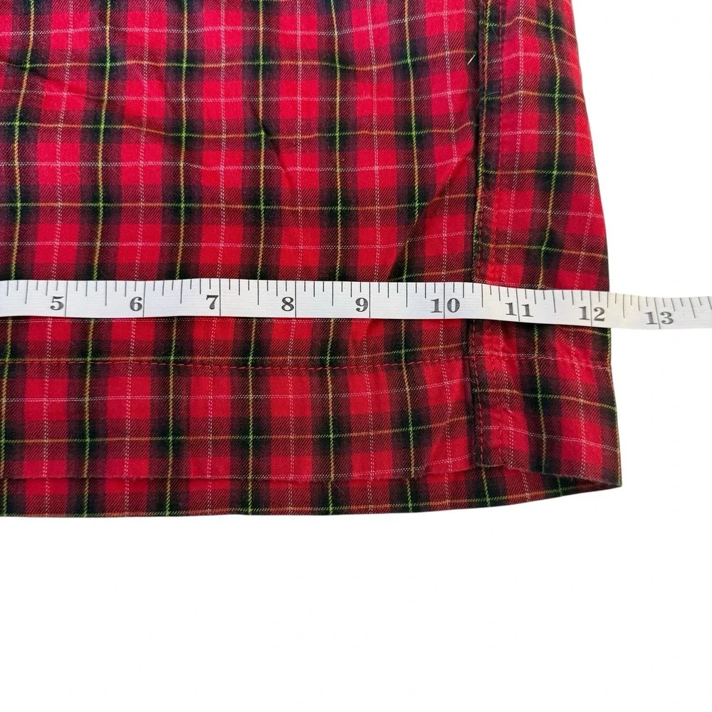 Victoria's Secret Red Plaid 2 Piece Pajama Set XL Holiday Christmas Heritage‎